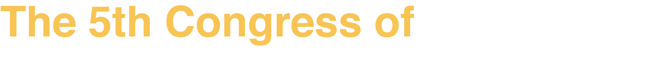 The 5th Congress of